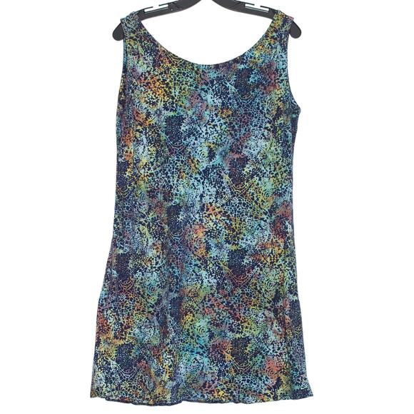 Rum Reggae Dress Starfish Y2K Beachy Mermaid Rainbow Festival Colorful Medium - Picture 4 of 5